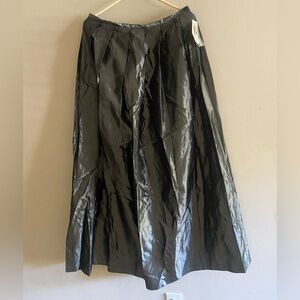 NWT Versailles Size 14T Long Metallic Taffeta Rich Pleated Princess Full Skirt